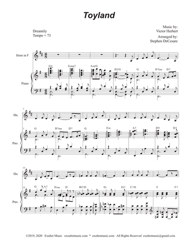 Toyland (French Horn solo and Piano)