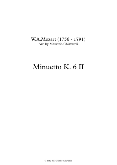 Minuetto K. 6 II