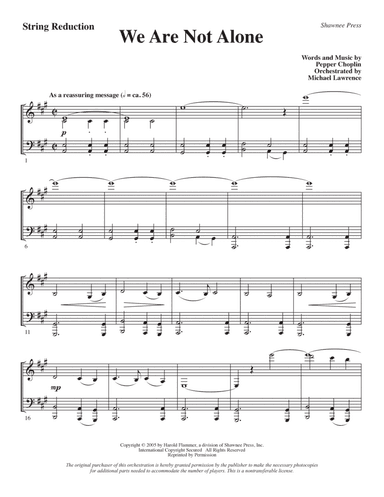 We Are Not Alone - Keyboard String Reduction