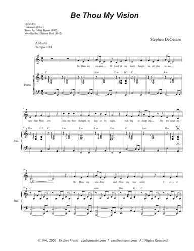 Be Thou My Vision (Unison choir)