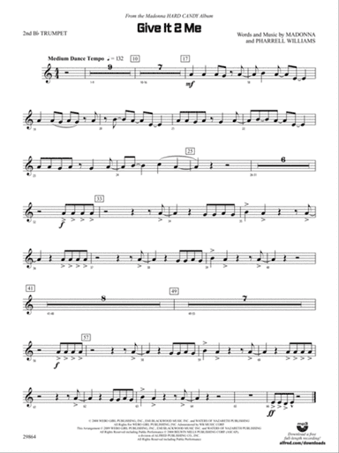 Give It 2 Me: 2nd B-flat Trumpet