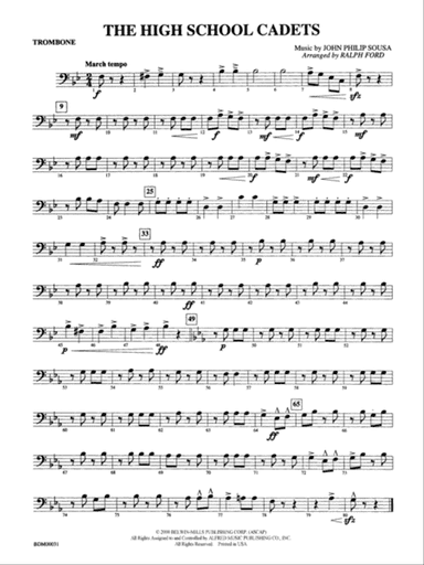 The High School Cadets: 1st Trombone