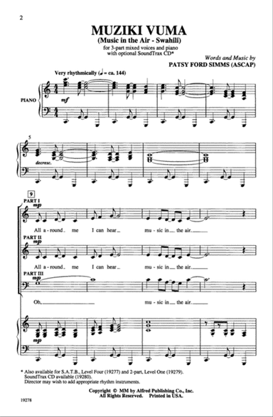 Muziki Vuma (Music in the Air - Swahili)