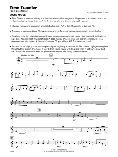 Time Traveler (Sound Innovations Soloist, Bass Clarinet)