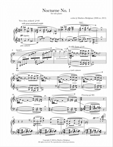 Nocturne No. 1 (2008 rev. 2015)