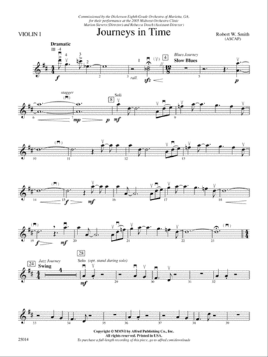 Journeys in Time: 1st Violin