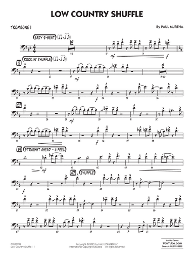 Low Country Shuffle - Trombone 1