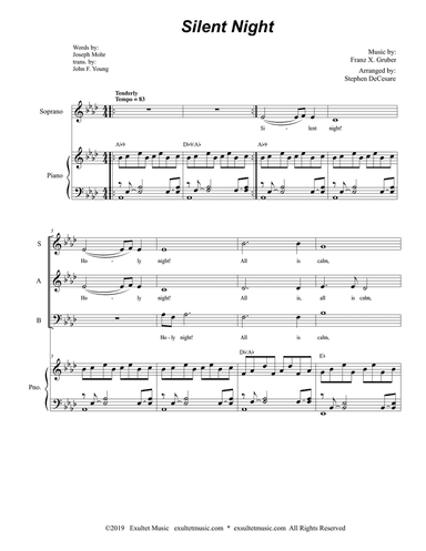 Silent Night (Vocal Trio - (SAB)