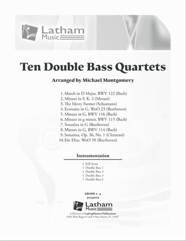 Ten Double Bass Quartets