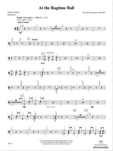 At the Ragtime Ball: 1st Percussion