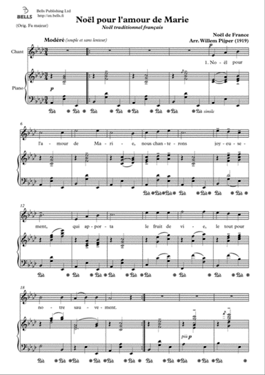 Noel pour l'amour de Marie (A-flat Major)