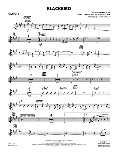 Blackbird - Trumpet 2