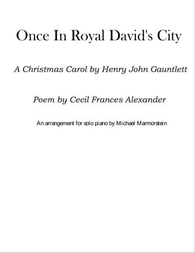 Once in Royal David's City