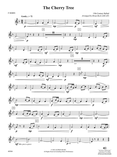 The Cherry Tree: 1st F Horn