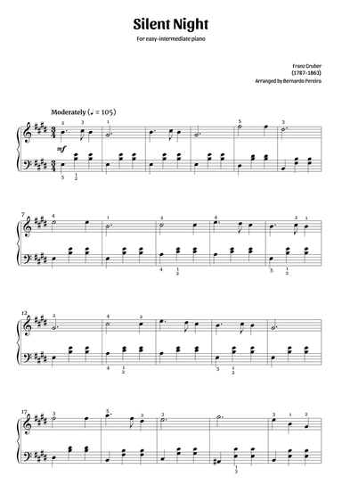 Happy Birthday To You (easy piano – B major)