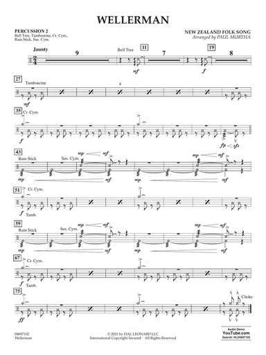 Wellerman (arr. Paul Murtha) - Percussion 2