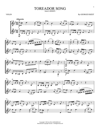 Toreador Song