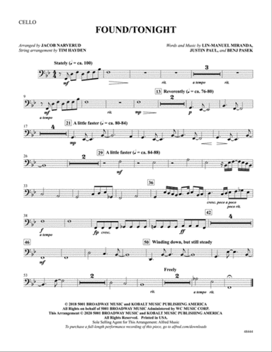 Found/Tonight: Cello