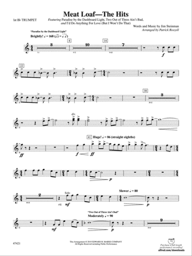 Meat Loaf---The Hits: 1st B-flat Trumpet
