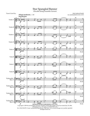 Star Spangled Banner (for Flexible String Orchestra)