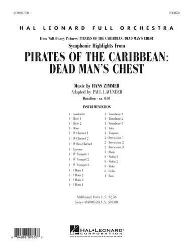 Soundtrack Highlights from Pirates Of The Caribbean: Dead Man's Chest - Full Score