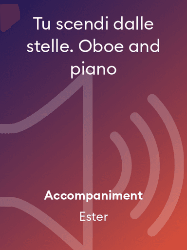 Tu scendi dalle stelle. Oboe and piano