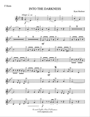 Into the Darkness: 1st F Horn