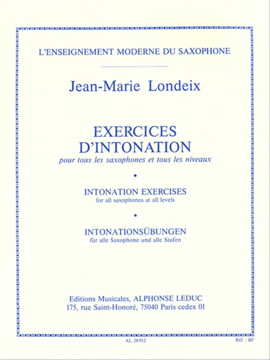 Intonation Exercises (saxophones)