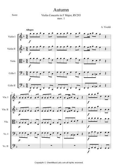 The Four Seasons: Autumn 1st Movement