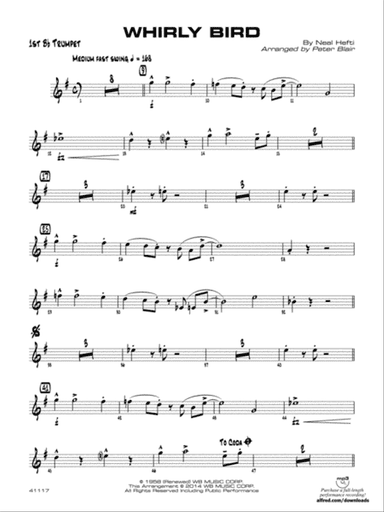 Whirly Bird: 1st B-flat Trumpet