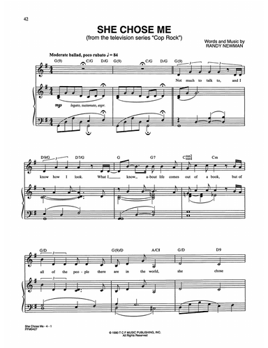 She Chose Me (from Cop Rock)