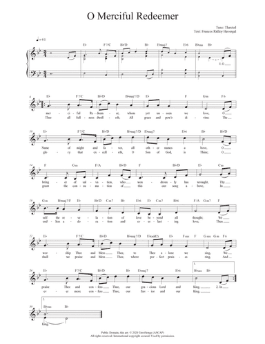 O Merciful Redeemer (Thaxted)