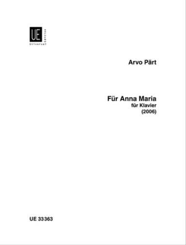 FĂĽr Anna Maria