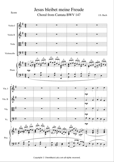 Jesus Bleibet Meine Freude (Choral From Cantata BWV 147)