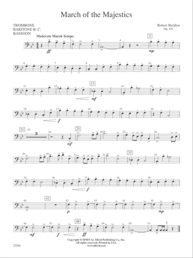 March of the Majestics: 1st Trombone