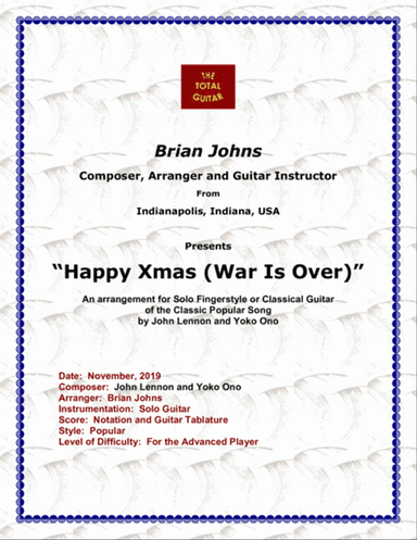 Happy Xmas (War Is Over)