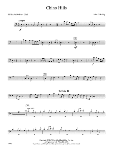 Chino Hills: (wp) B-flat Tuba B.C.
