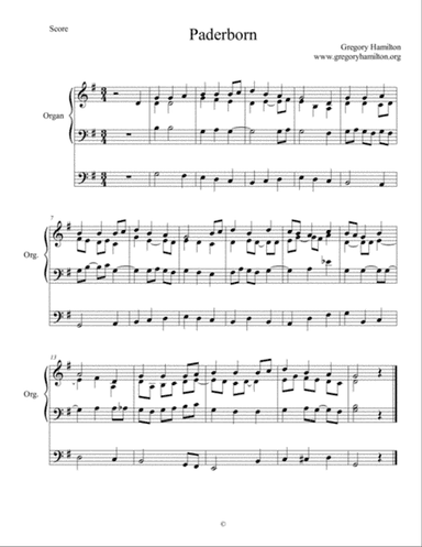 Paderborn - Alternate Harmonization - "O Mary Our Mother"