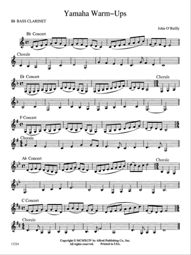 Yamaha Warm-Ups: B-flat Bass Clarinet