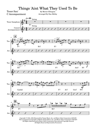 Things Ain't What They Used To Be