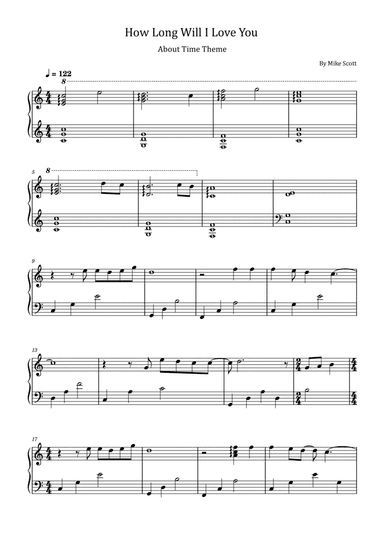 How Long Will I Love You