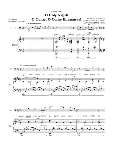 O Holy Night (O Come, O Come Emmanuel)