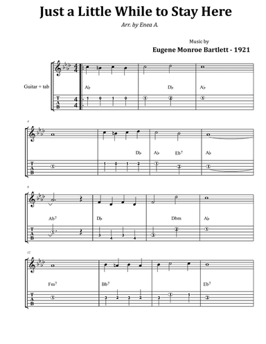 Just a Little While to Stay Here