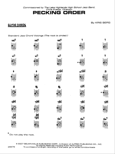 Pecking Order: Guitar Chords