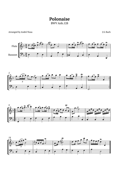Polonaise BWV anh.128