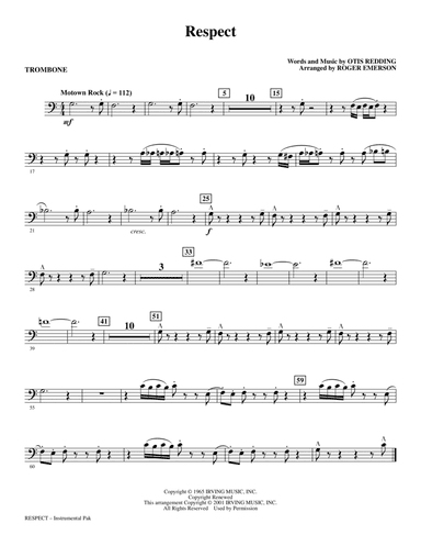 Respect (arr. Roger Emerson) - Trombone