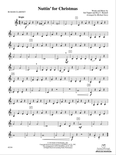 Nuttin' for Christmas: B-flat Bass Clarinet