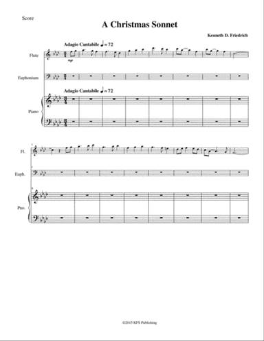 A Christmas Sonnet - duet and piano
