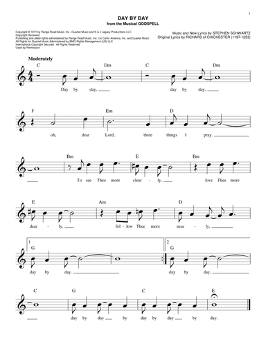 Day By Day (from Godspell)