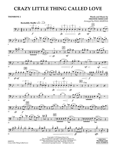 Crazy Little Thing Called Love (arr. Paul Murtha) - Trombone 2